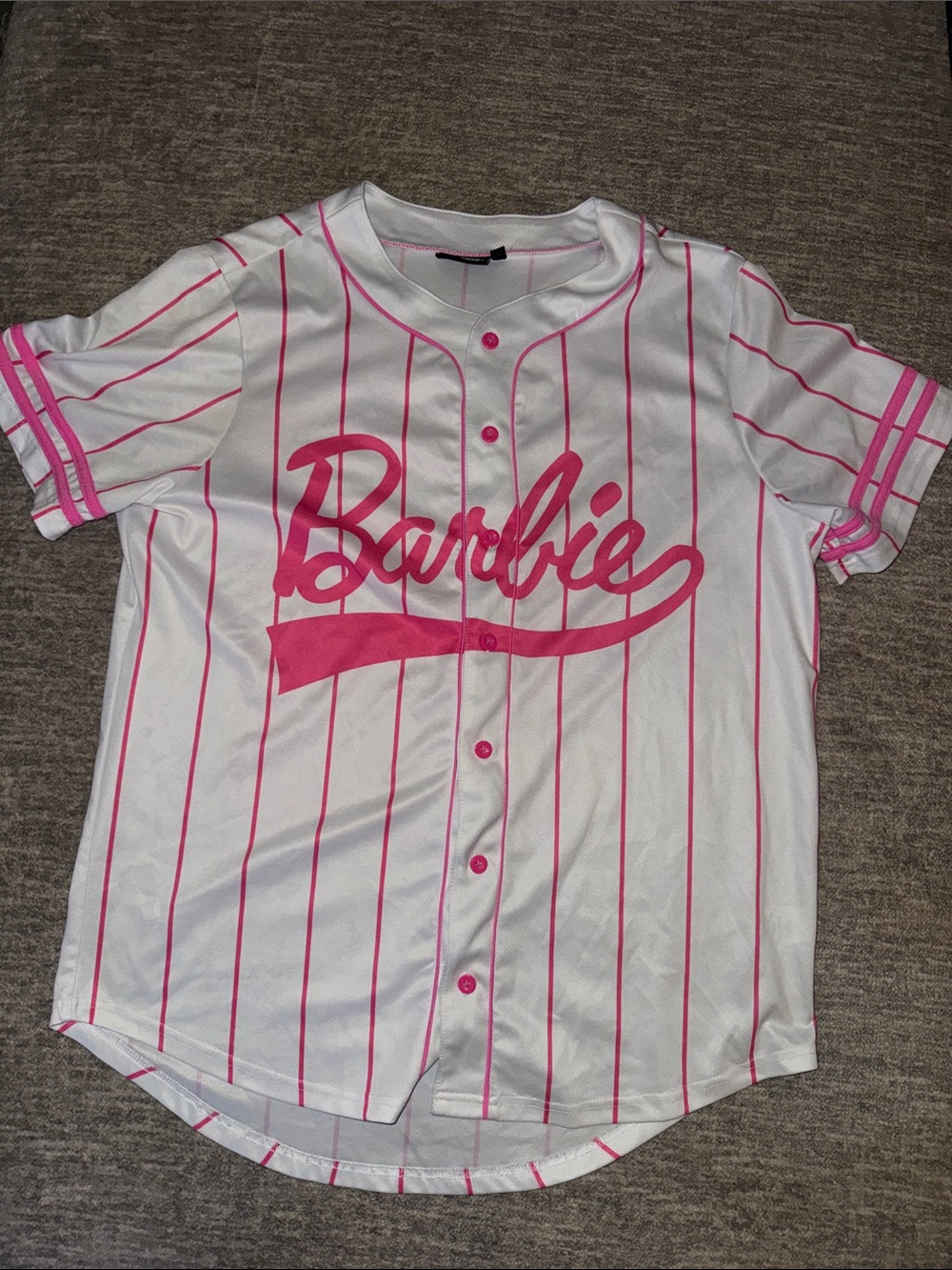 Barbie Core Barbie Jersey Hot Pink Pinstripe